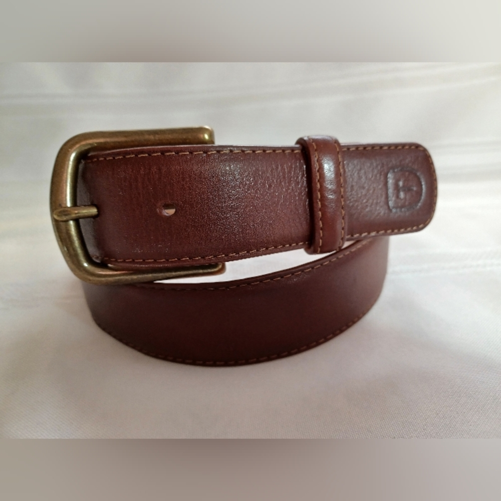 SOLD - TECOVAS Belt 34 - 38 handmade leather belt Excel cond waist 34- 38